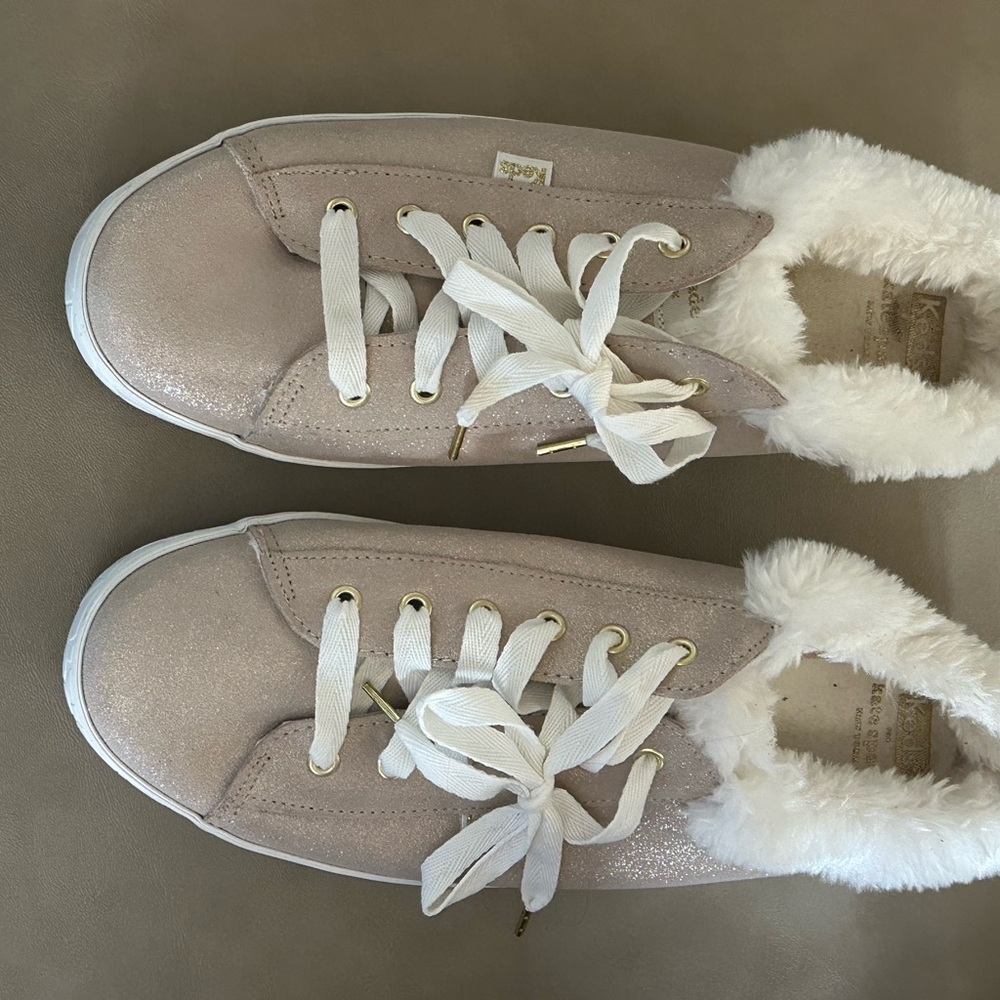 Kate Spade Faux Fur Lined Sneakers
